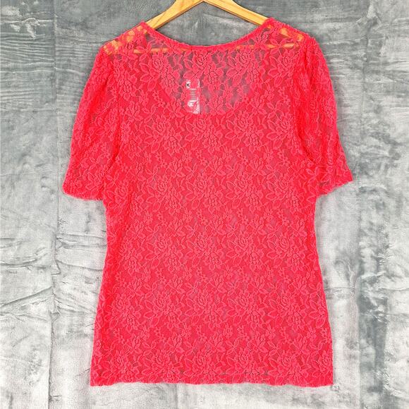 Womens Top 3X Vintage Y2K Floral‎ Lace Romantic Fairy Sheer Boho Coquette NWT - Picture 6 of 6